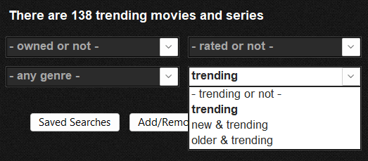 Trending filter
